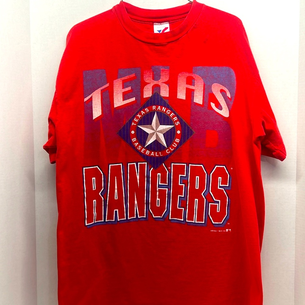 Vintage 1993 Texas Rangers Baseball T-Shirt Large